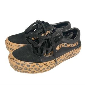 cow print vans platform